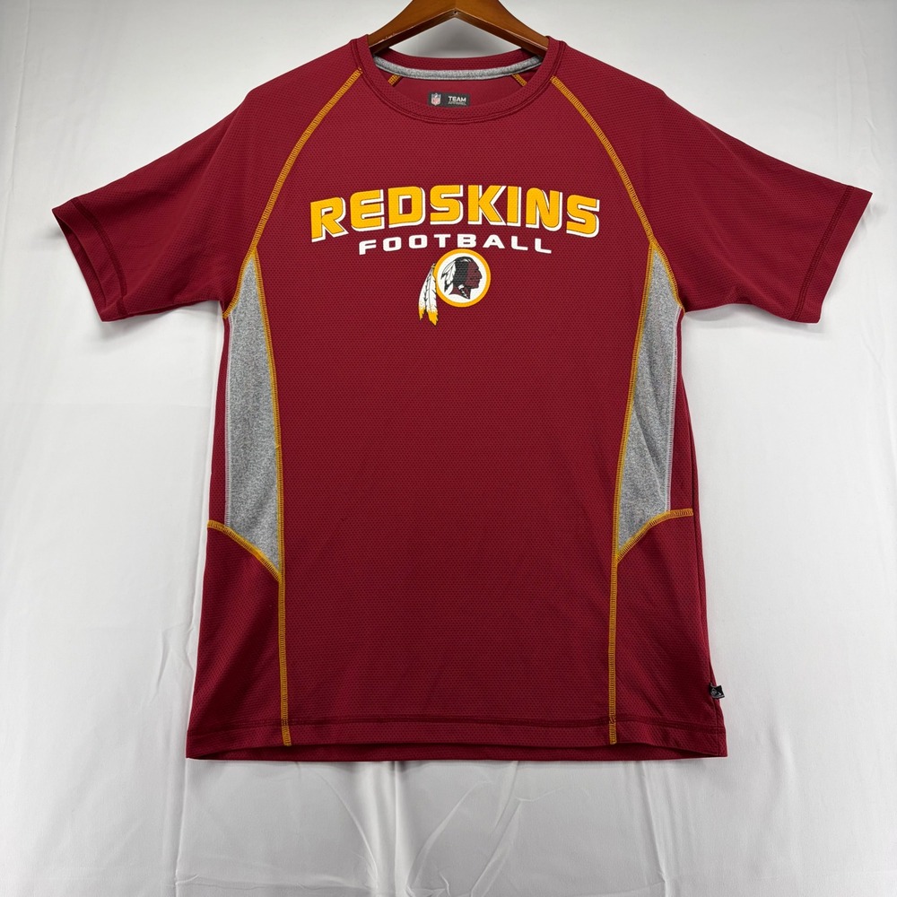 NFL Team Apparel Washington Redskins Football Shirt Mens Medium Burgundy Mesh